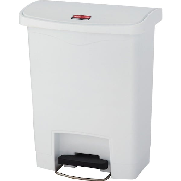 Waste Bin, Step-on Front, 8 Gal, 10-1/2"x16-7/10"x21-1/10", WE